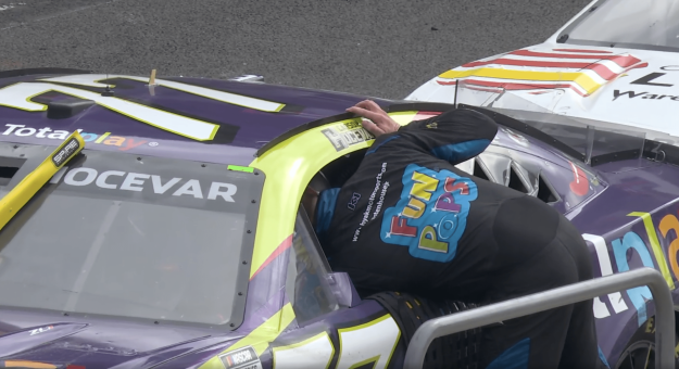 Visit Stenhouse confronts Hocevar on pit road page